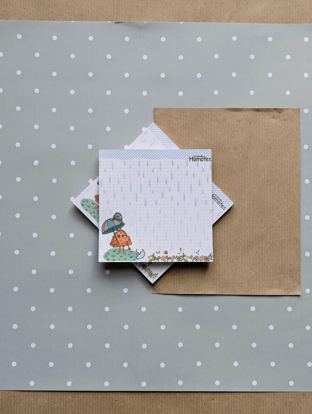 Bloc-notes illustré Momote Parapluie