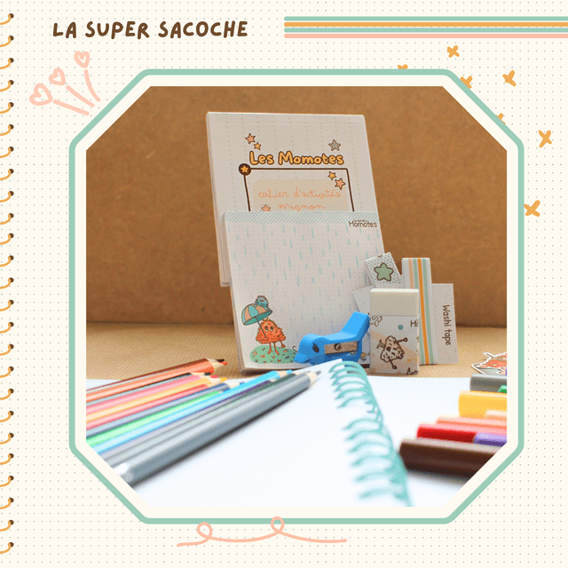 🖍️ La super sacoche d'activités créatives nomade pour les enfants