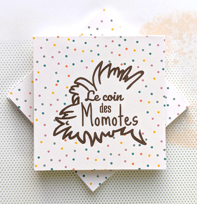 Bloc-notes couverture petit pois