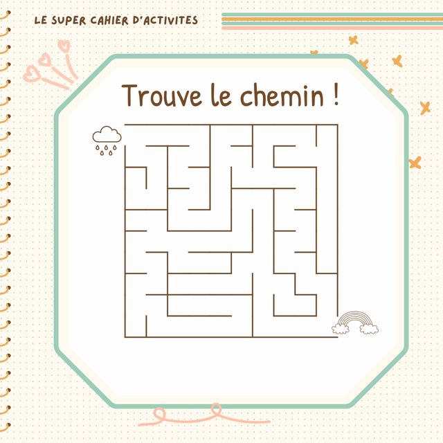 Cahier d'activités format 10x10,5