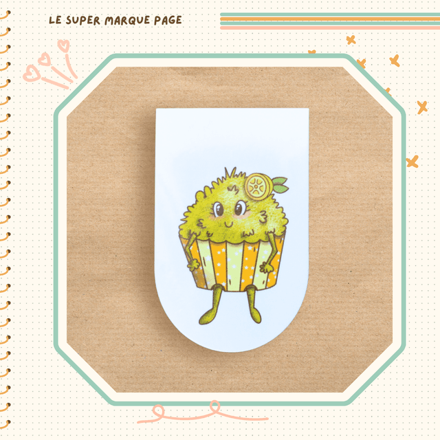 Le super marque-page Momote Cupcake Citron
